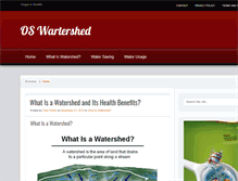 Tablet Screenshot of oswatershed.org